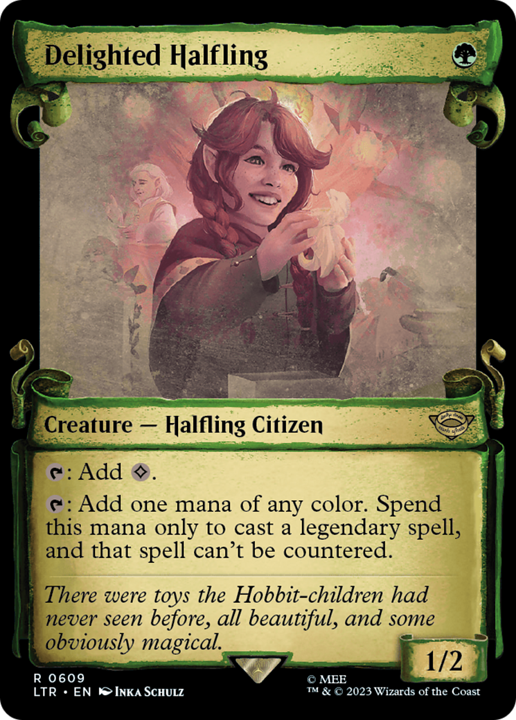 Delighted Halfling [The Lord of the Rings: Tales of Middle-Earth Showcase Scrolls] Foil