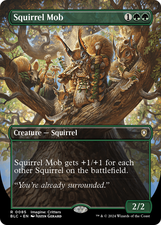 Squirrel Mob (Borderless) [Bloomburrow Commander] Foil