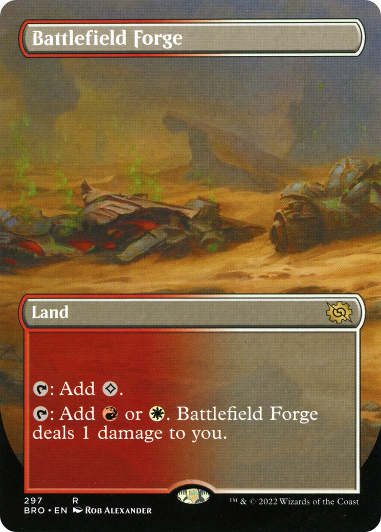 Battlefield Forge (Borderless Alternate Art) [The Brothers' War] Foil