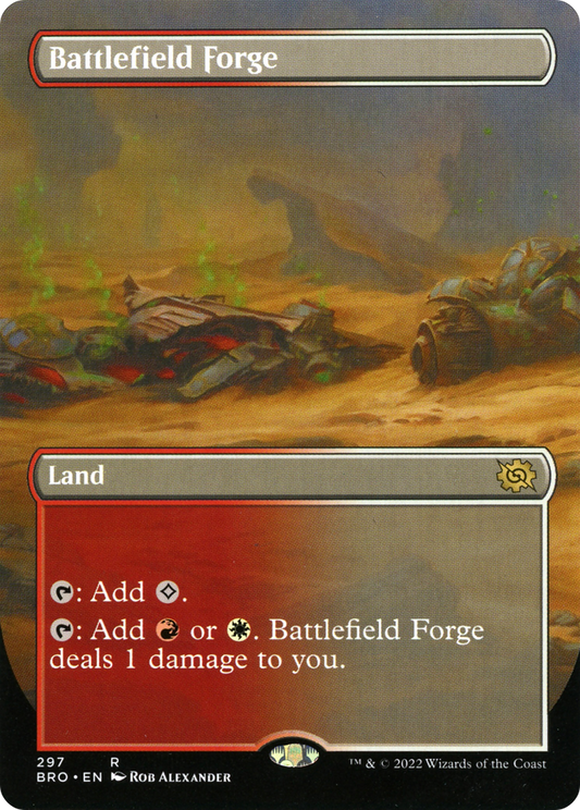 Battlefield Forge (Borderless Alternate Art) [The Brothers' War] Foil