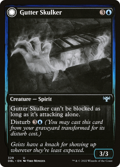 Gutter Skulker // Gutter Shortcut [Innistrad: Double Feature] Foil