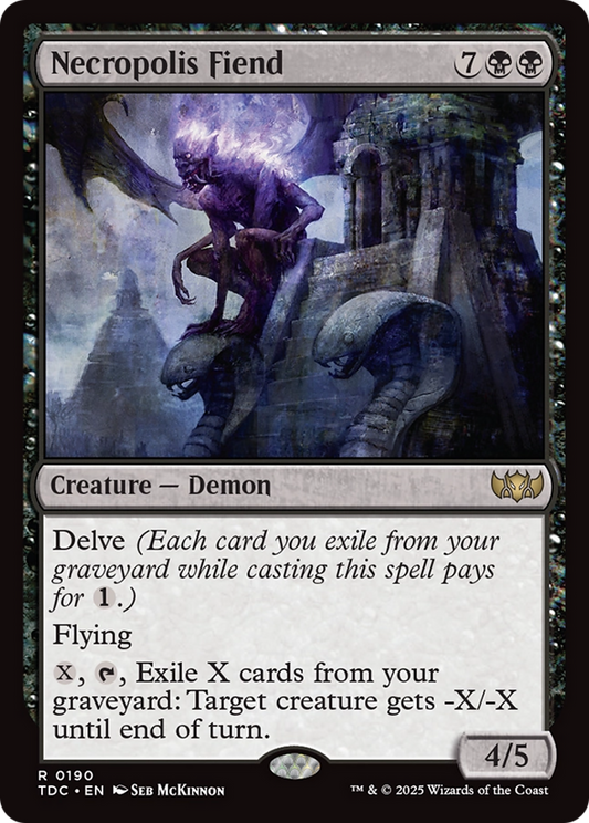 Necropolis Fiend (190) - Commander: Tarkir: Dragonstorm