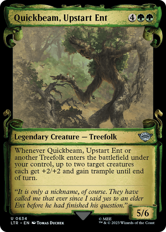 Quickbeam, Upstart Ent [The Lord of the Rings: Tales of Middle-Earth Showcase Scrolls] Foil