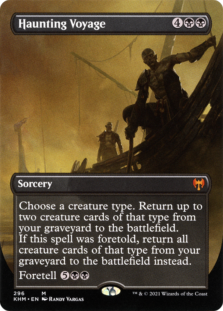 Haunting Voyage (Borderless Alternate Art) [Kaldheim] Foil
