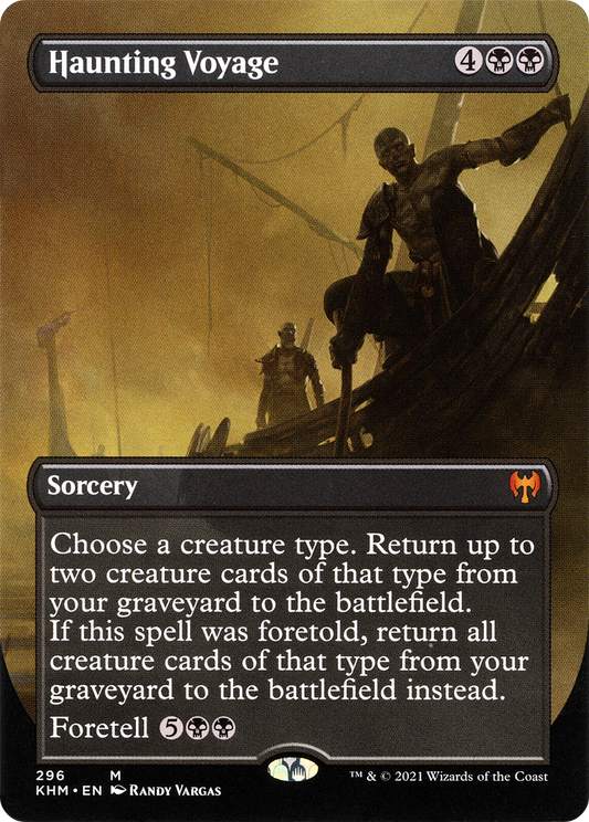 Haunting Voyage (Borderless Alternate Art) [Kaldheim] Foil