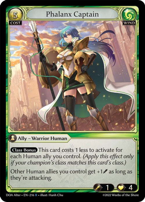 Phalanx Captain (216) [Dawn of Ashes: Alter Edition] Foil