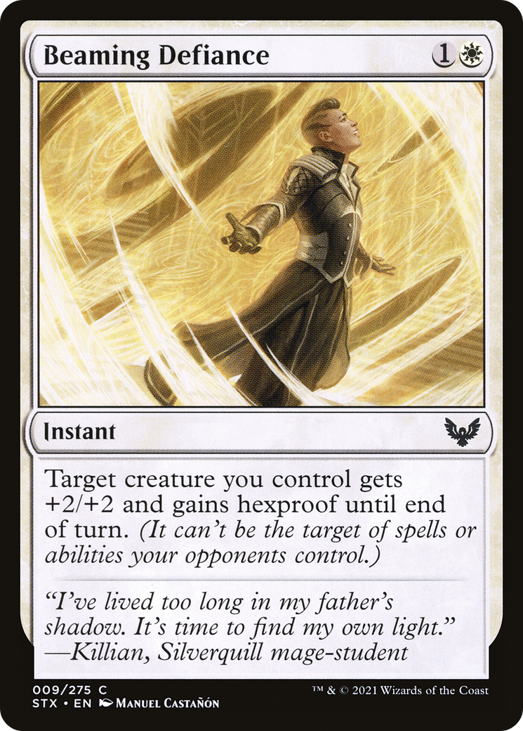 Beaming Defiance [Strixhaven: School of Mages] Foil