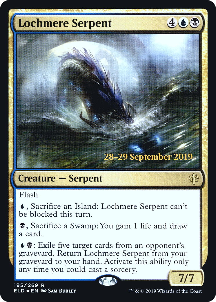 Lochmere Serpent [Throne of Eldraine Prerelease Promos] | Silver Goblin