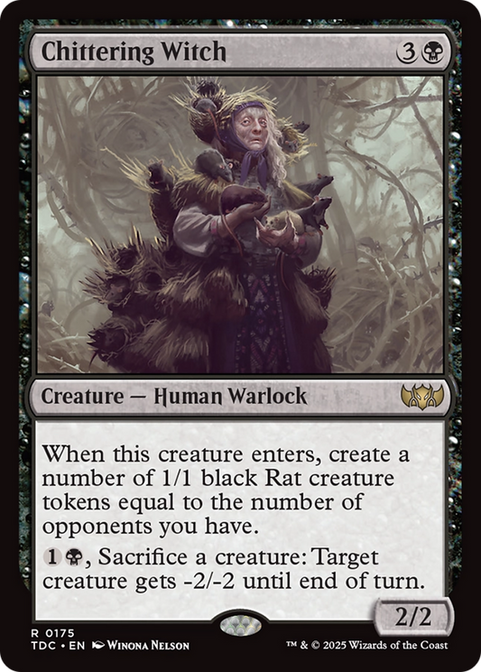 Chittering Witch (175) - Commander: Tarkir: Dragonstorm