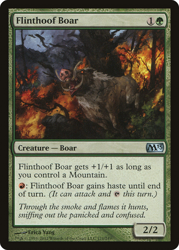 Flinthoof Boar [Magic 2013] Foil