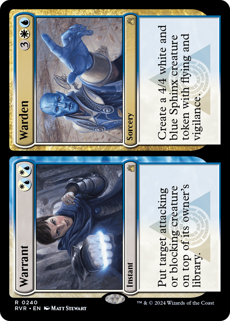 Warrant // Warden [Ravnica Remastered] Foil