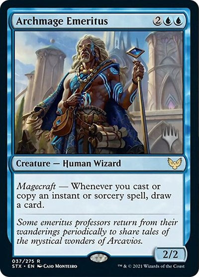 Archmage Emeritus (Promo Pack) [Strixhaven: School of Mages Promos] | Silver Goblin