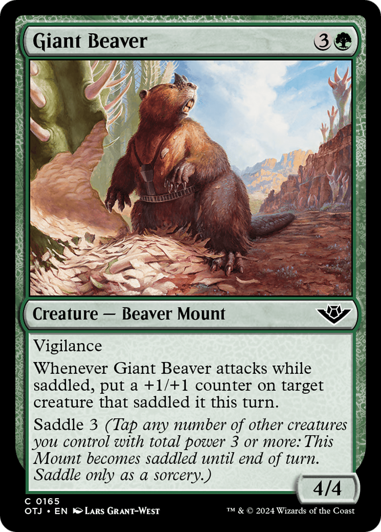 Giant Beaver [Outlaws of Thunder Junction] | Silver Goblin