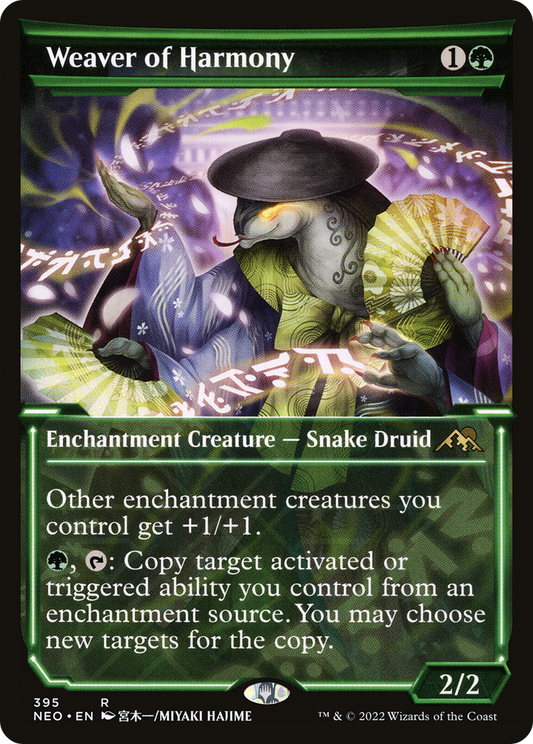 Weaver of Harmony (Showcase Soft Glow) [Kamigawa: Neon Dynasty] Foil