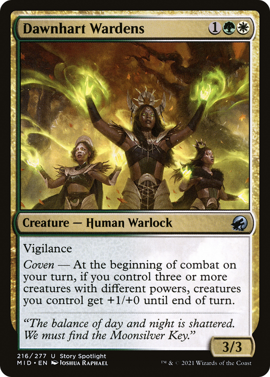 Dawnhart Wardens [Innistrad: Midnight Hunt] Foil