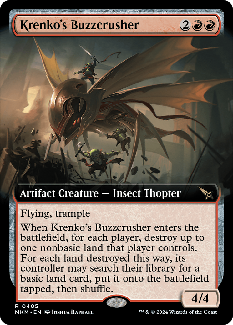 Krenko's Buzzcrusher (Extended Art) [Murders at Karlov Manor] | Silver Goblin