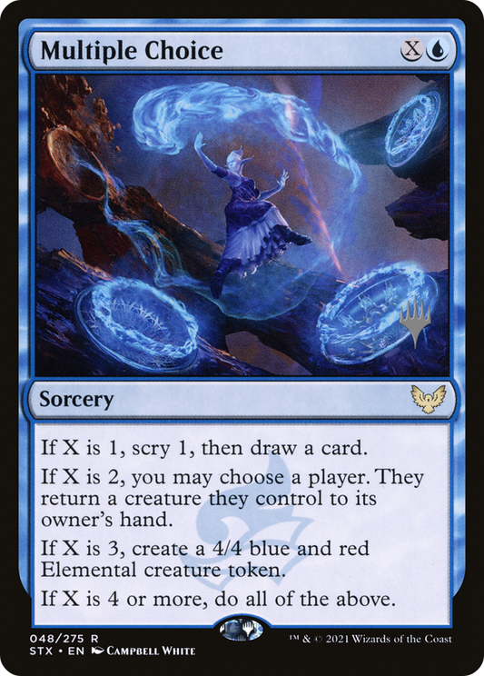 Multiple Choice (Promo Pack) [Strixhaven: School of Mages Promos] Foil