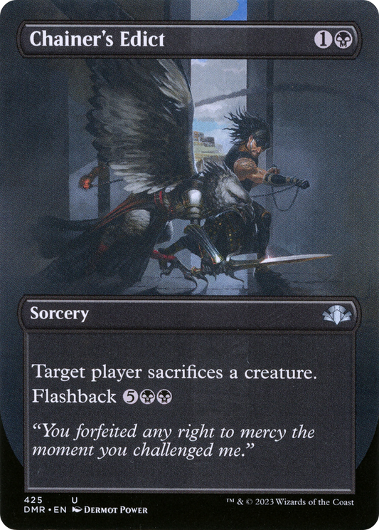 Chainer's Edict (Borderless Alternate Art) [Dominaria Remastered] Foil