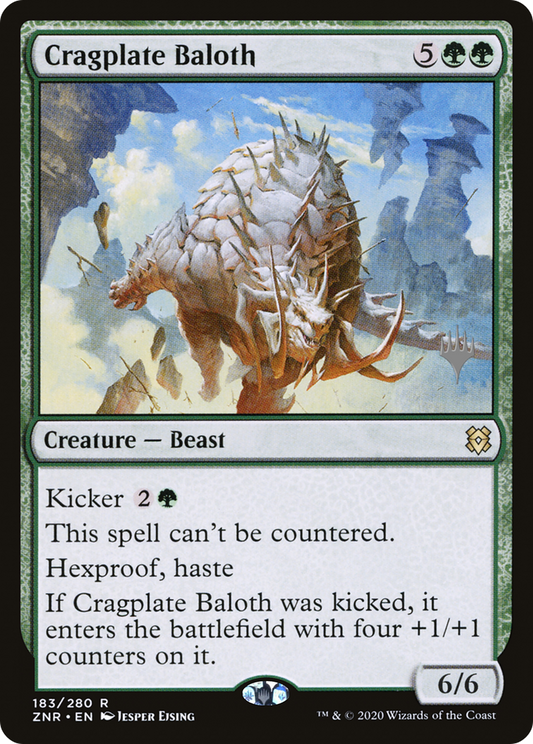 Cragplate Baloth (Promo Pack) [Zendikar Rising Promos] Foil