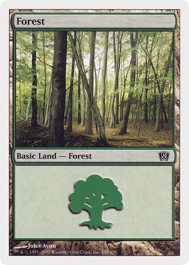 Forest (349) Foil - Eighth Edition