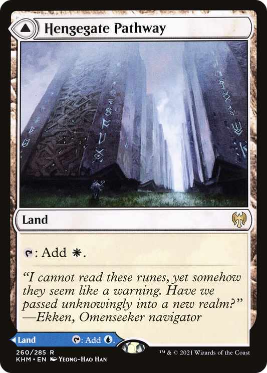 Hengegate Pathway // Mistgate Pathway [Kaldheim] Foil