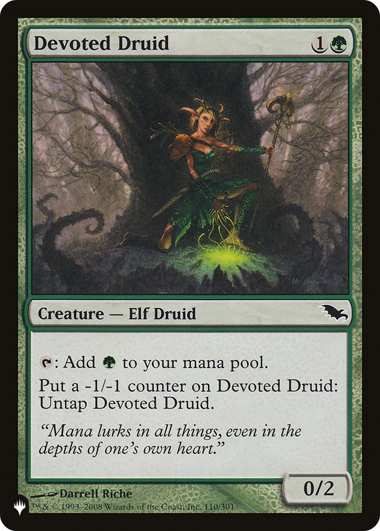 Devoted Druid (SHM) [The List Reprints] | Silver Goblin