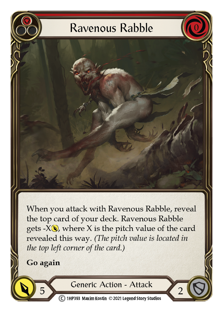 Ravenous Rabble (Red) [1HP393] (History Pack 1) | Silver Goblin
