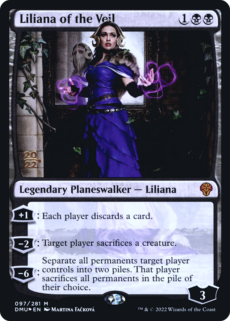 Liliana of the Veil [Dominaria United Prerelease Promos] | Silver Goblin