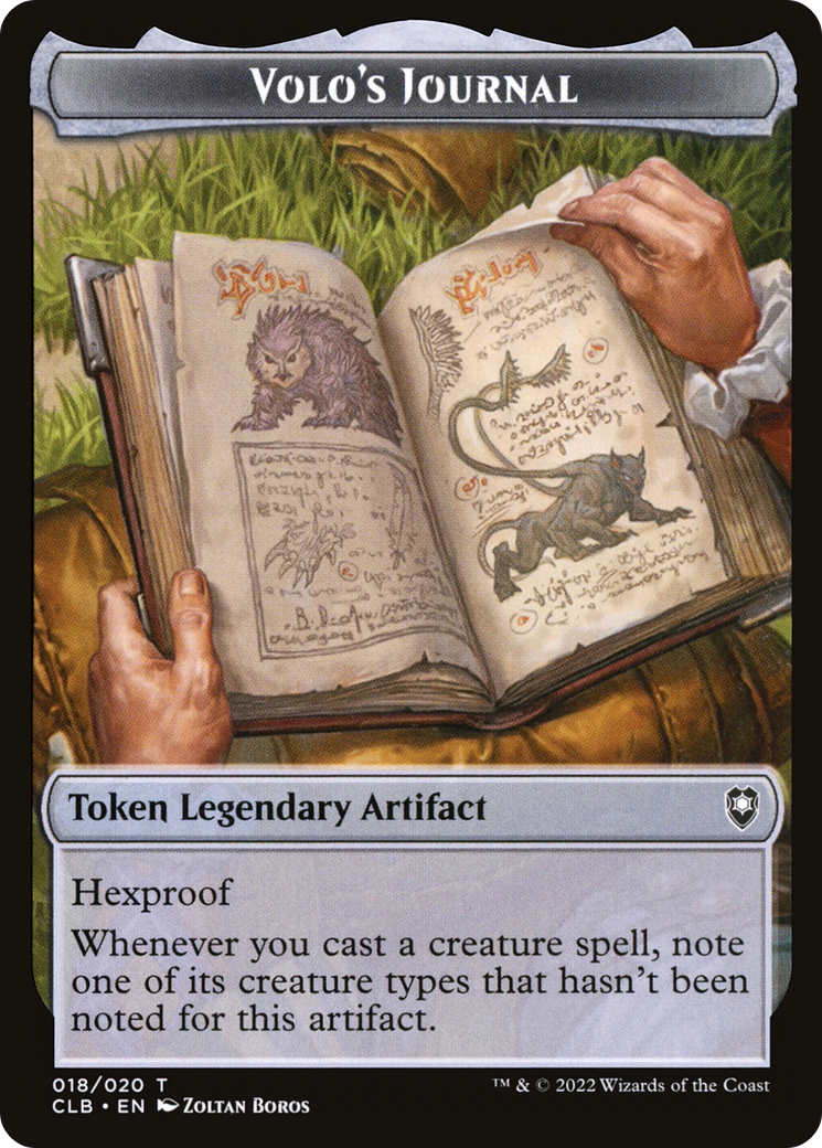 Volo's Journal Token (018) - Battle for Baldur's Gate Tokens