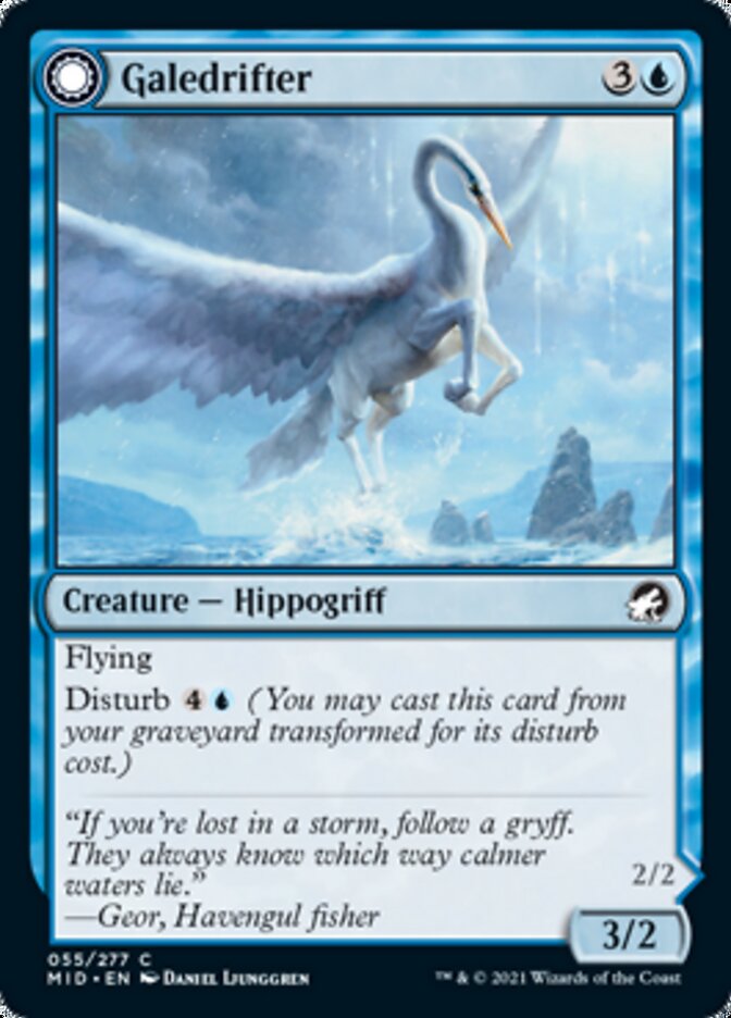 Galedrifter // Waildrifter [Innistrad: Midnight Hunt] Foil