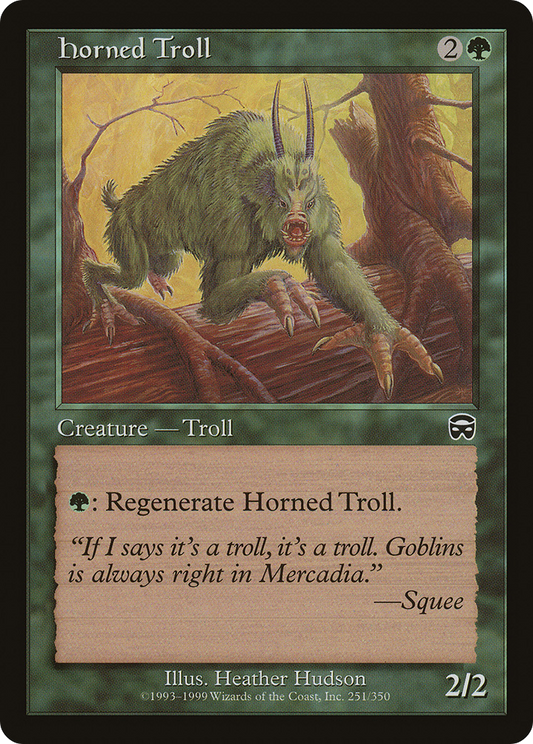 Horned Troll [Mercadian Masques] Foil