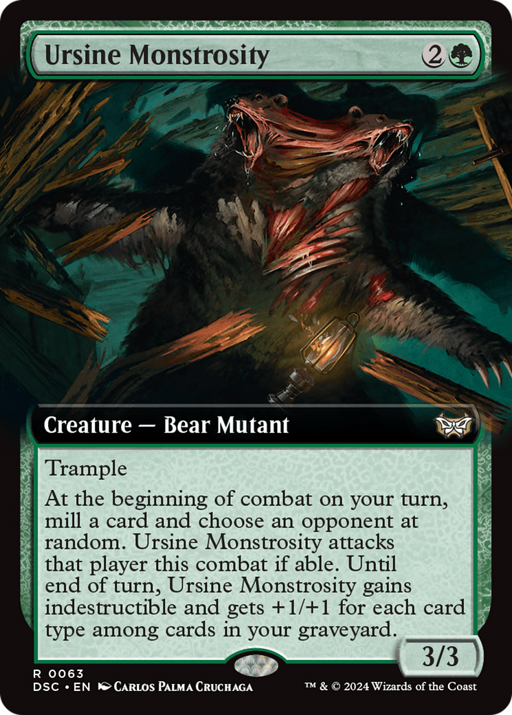 Ursine Monstrosity (Extended Art) [Duskmourn: House of Horror Commander] | Silver Goblin