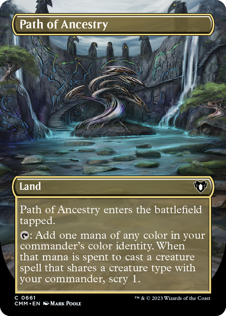 Path of Ancestry (Borderless Alternate Art) [Commander Masters] Foil