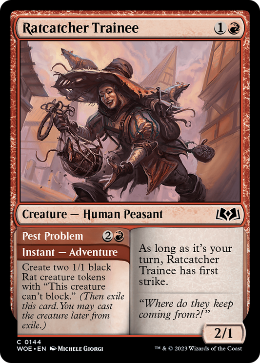 Ratcatcher Trainee // Pest Problem [Wilds of Eldraine] Foil