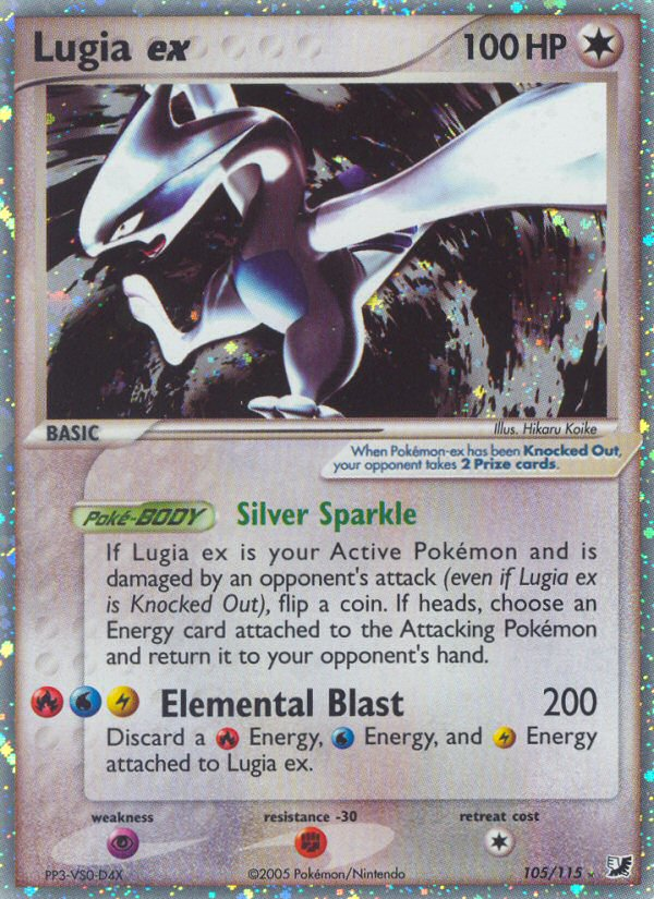 Lugia ex (105/115) [EX: Unseen Forces] | Silver Goblin