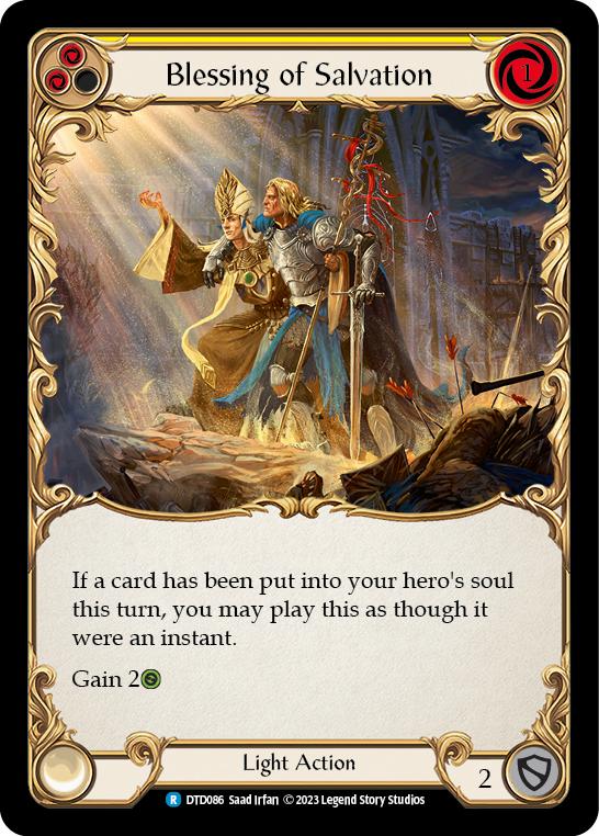 Blessing of Salvation (Yellow) [DTD086] (Dusk Till Dawn) | Silver Goblin