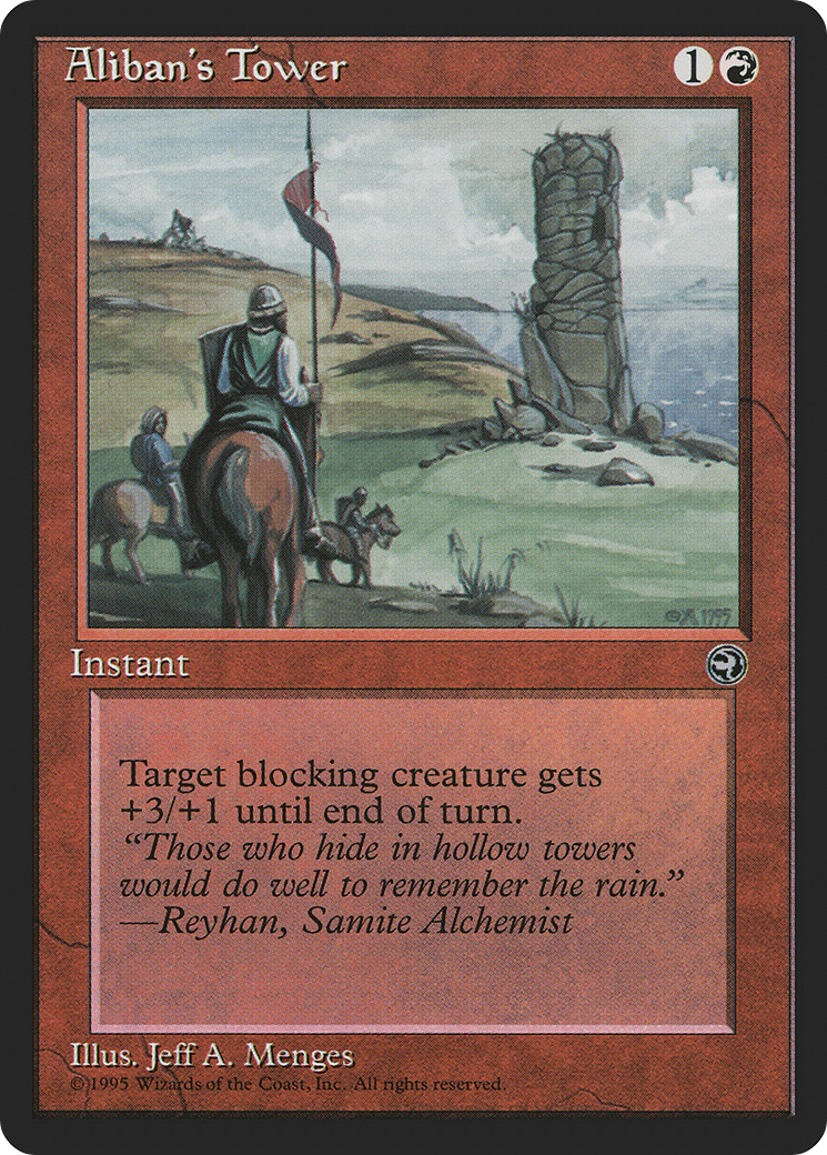 Aliban's Tower (Reyhan Flavor Text) [Homelands] | Silver Goblin