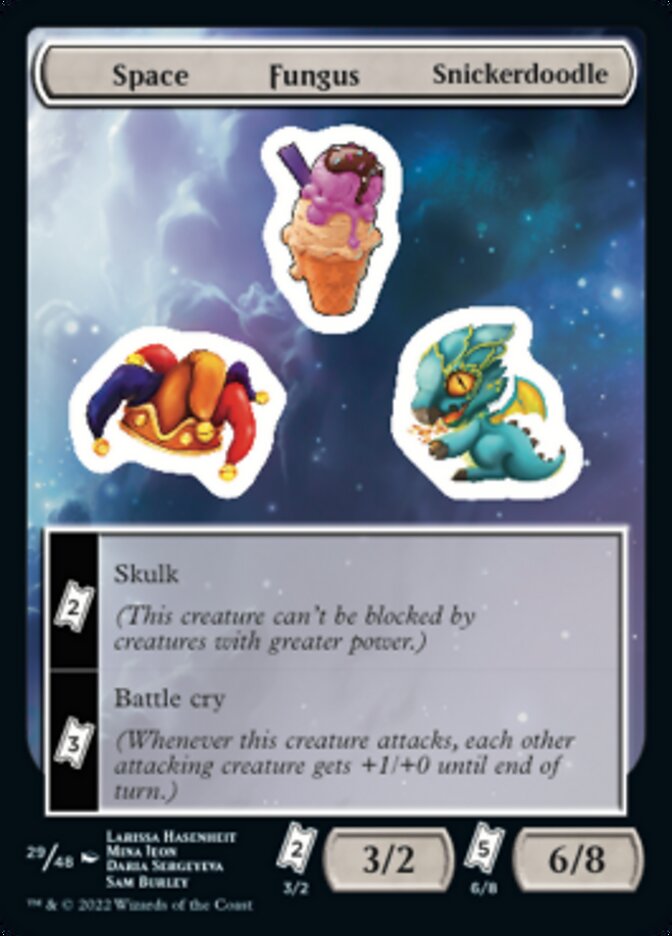 Space Fungus Snickerdoodle [Unfinity Stickers] | Silver Goblin