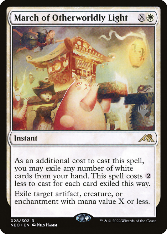 March of Otherworldly Light (Promo Pack) [Kamigawa: Neon Dynasty Promos] Foil