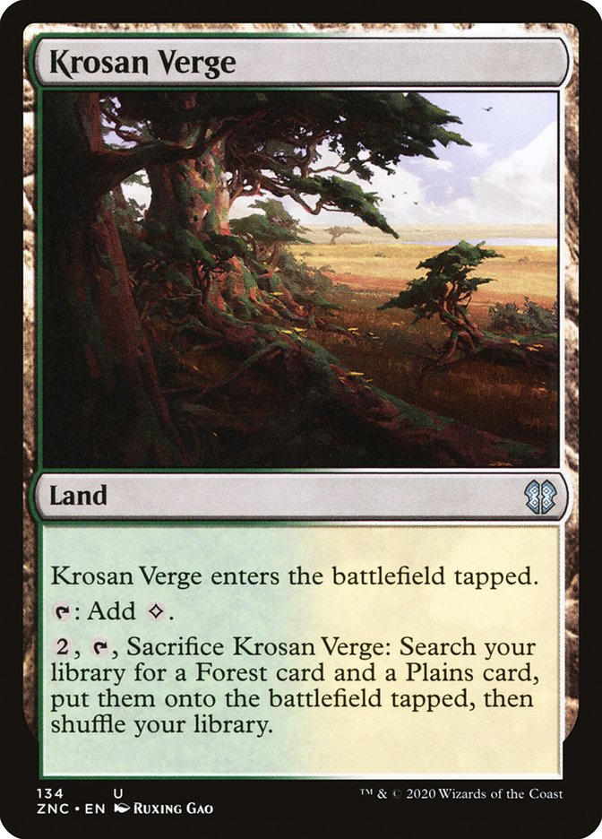 Krosan Verge [Zendikar Rising Commander] | Silver Goblin