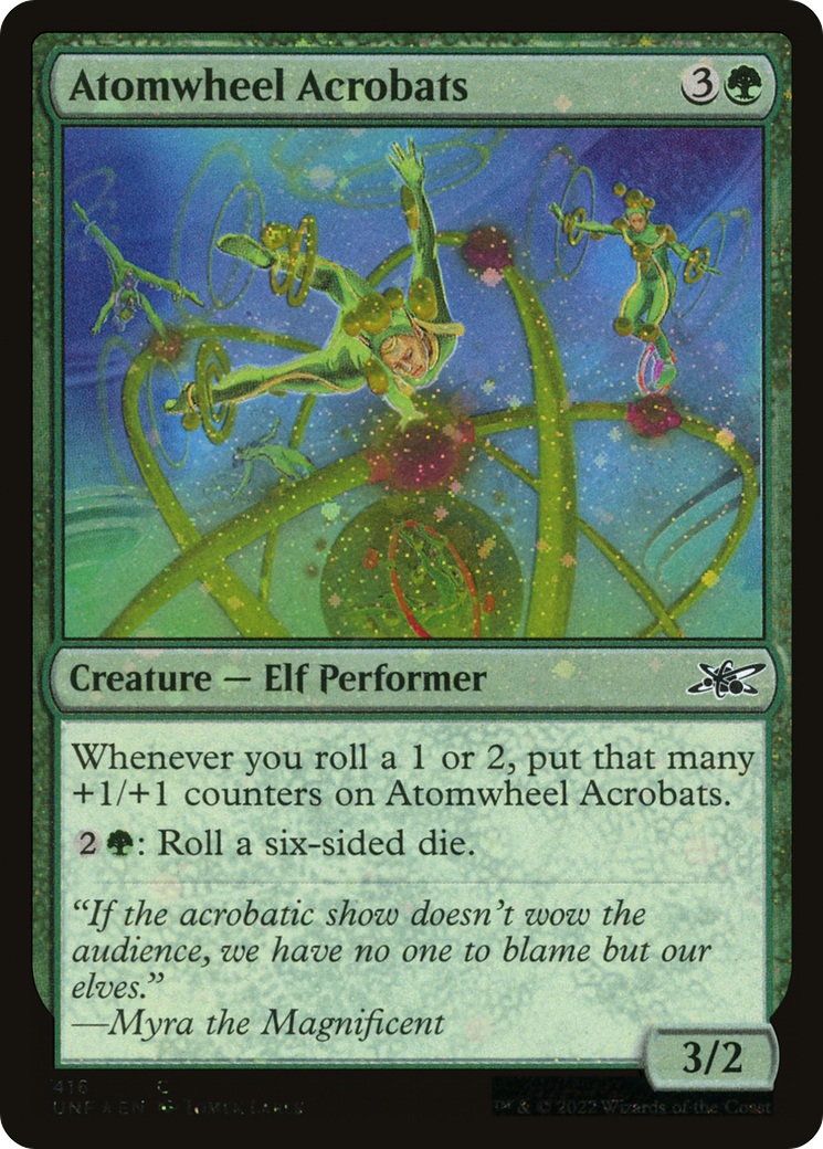 Atomwheel Acrobats (Galaxy Foil) [Unfinity] | Silver Goblin