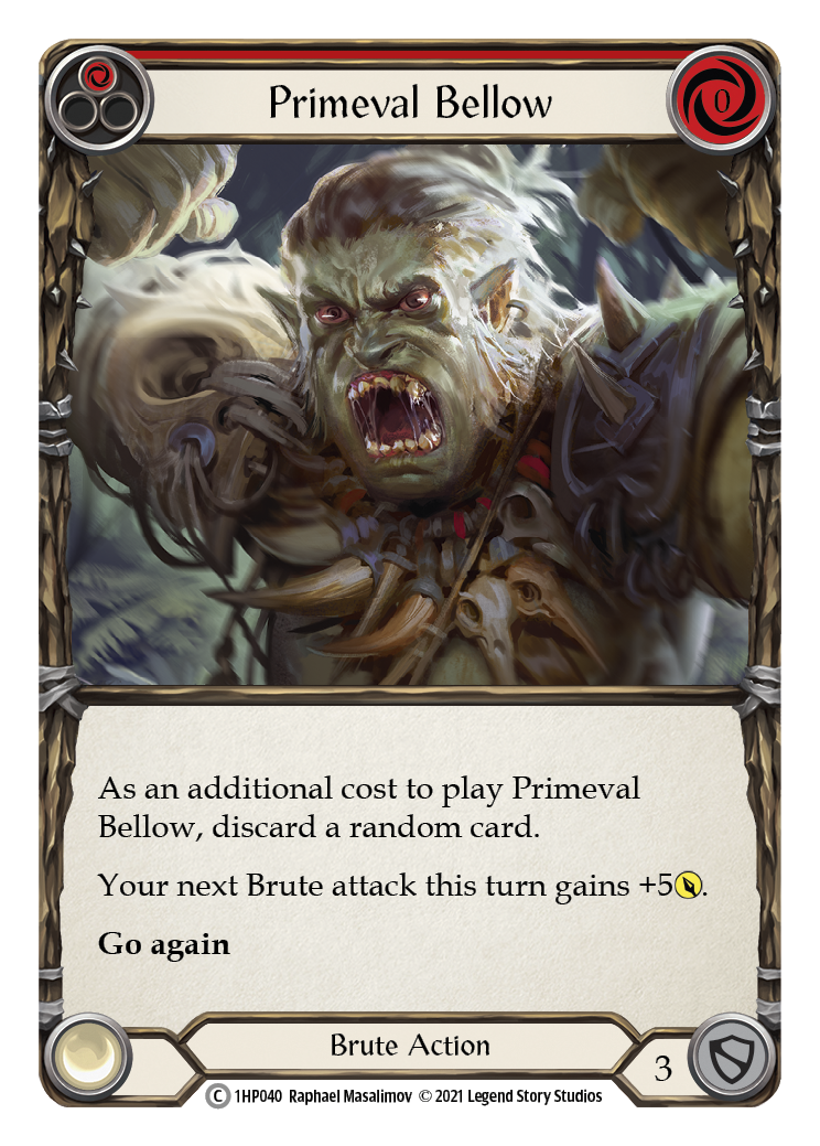 Primeval Bellow (Red) [1HP040] (History Pack 1) | Silver Goblin