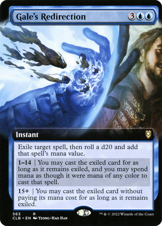 Gale's Redirection (Extended Art) [Commander Legends: Battle for Baldur's Gate] Foil