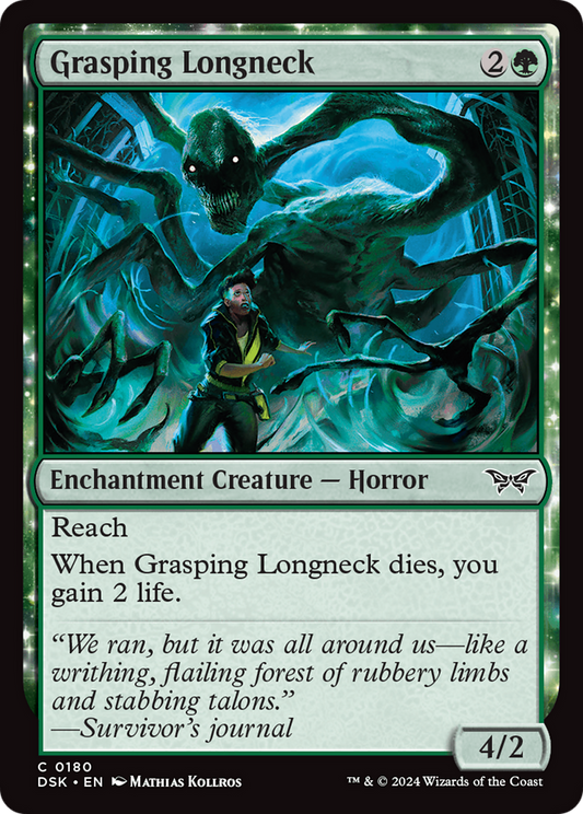 Grasping Longneck [Duskmourn: House of Horror] Foil