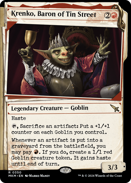 Krenko, Baron of Tin Street (Showcase) [Murders at Karlov Manor] Foil