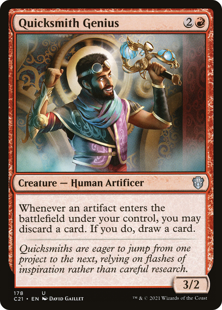 Quicksmith Genius [Commander 2021] | Silver Goblin