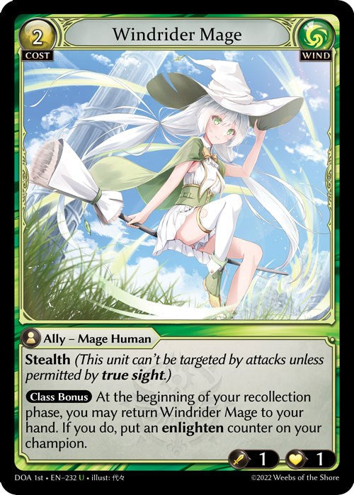 Windrider Mage (232) [Dawn of Ashes: 1st Edition] Foil