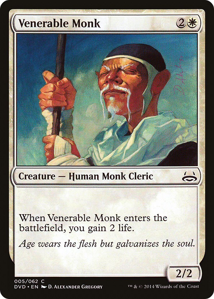 Venerable Monk (Divine vs. Demonic) [Duel Decks Anthology] | Silver Goblin