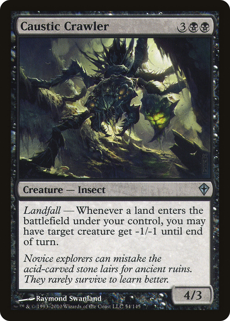 Caustic Crawler [Worldwake] Foil