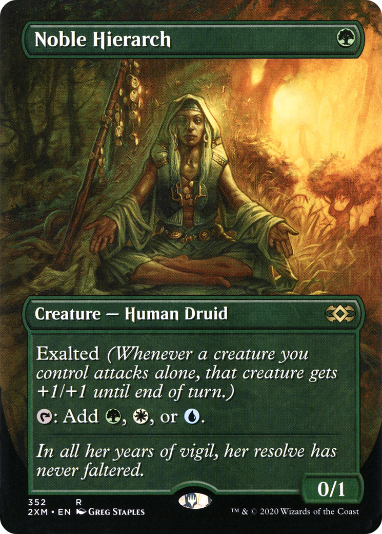 Noble Hierarch (Borderless) (352) Foil - Double Masters